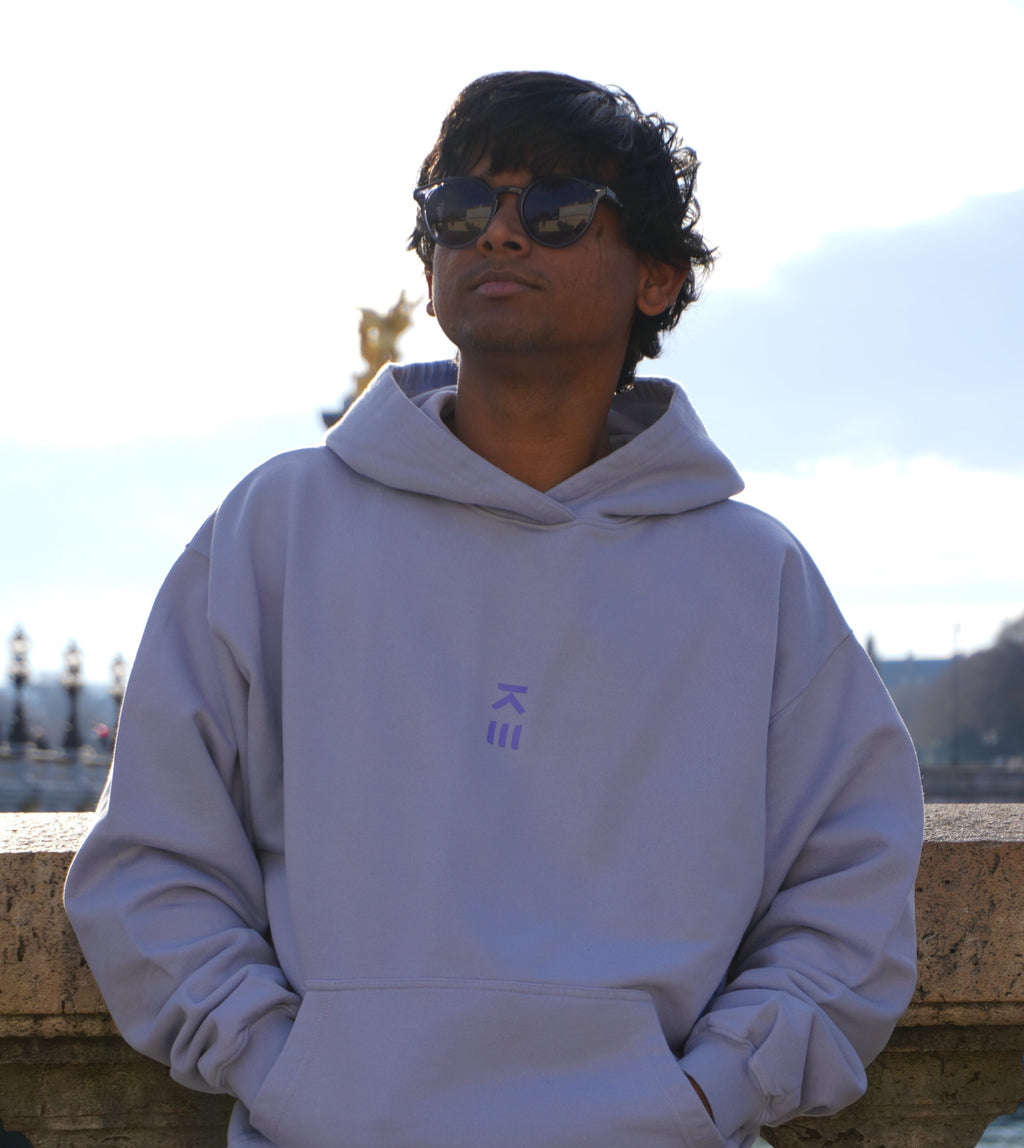 Bleu Calme - Sweat à capuche