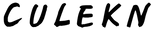 The word 'CULEKN' is written in a bold, black, hand-drawn brush font across a solid white background.
